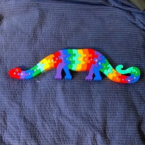 Wooden Alphabet Dinosaur